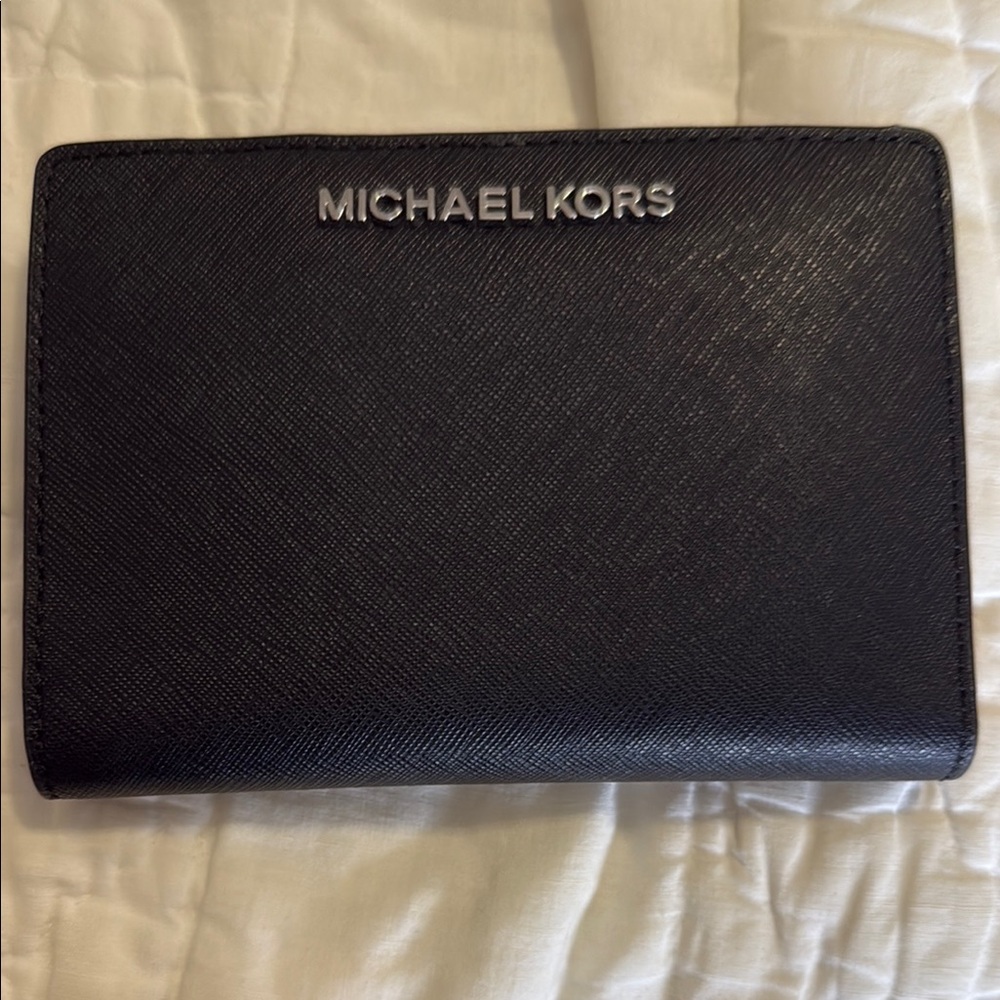 Michael Kors Black Textured Wallet